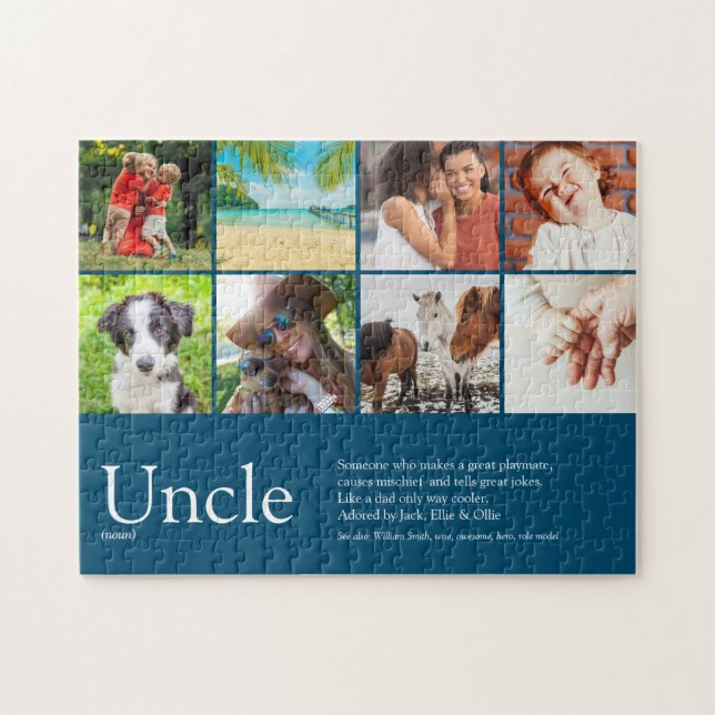 Puzzle Oncle Citation Cool moderne amusant Photo Collage (Horizontal)