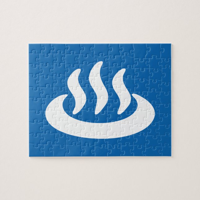 Puzzle Onsen ♨ Hot Spring 温 泉 Japonais (Horizontal)