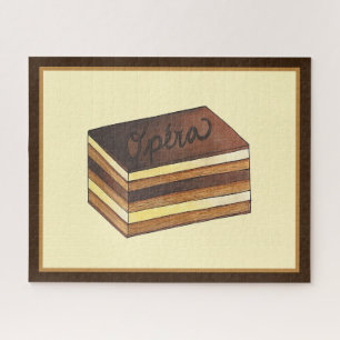 Puzzle Opéra Cake Pâtisserie Pâtisserie française Dessert