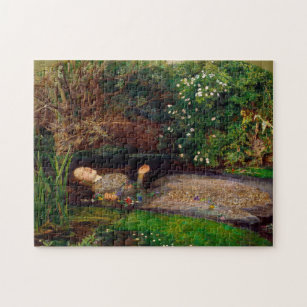 Puzzle Ophelia, John Everett Millais, 1851-1852