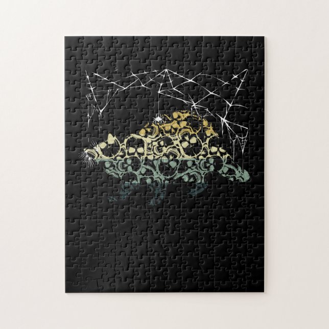 Puzzle OPOSSUME Halloween Squelette Crâne Vintage Rétro (Vertical)