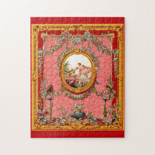 Puzzle opulent baroque du XVIIIe siècle famille heureuse