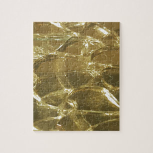 Puzzle or bar lumières dorées chic or festif