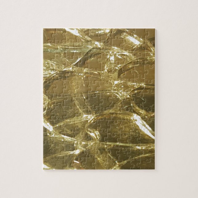 Puzzle or bar lumières dorées chic or festif (Vertical)