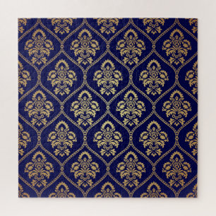 Puzzle Or & bleu : Damas de luxe