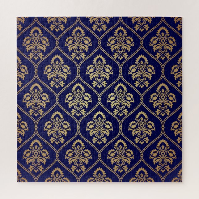 Puzzle Or & bleu : Damas de luxe (Vertical)