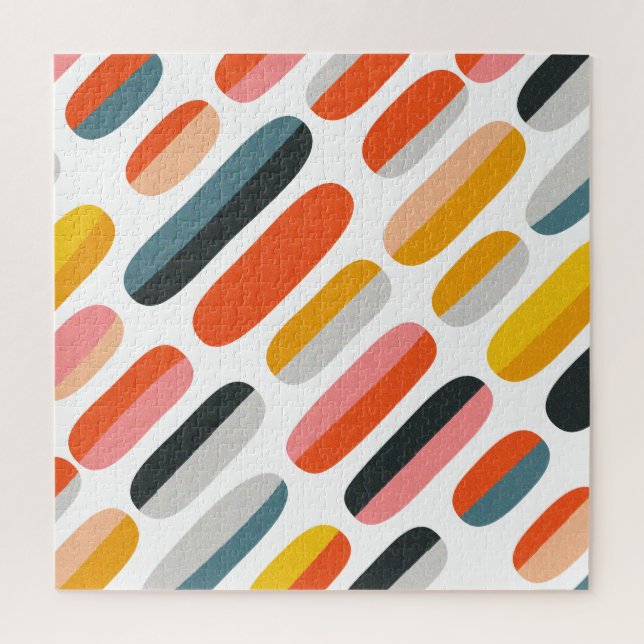 Puzzle Or noir Tourbillon abstrait Moderne Lune (Vertical)