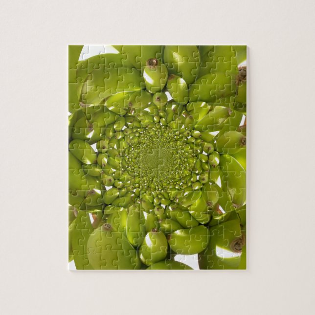 Puzzle Or vert : Banane Twist Tropical Kaleidoscope (Vertical)