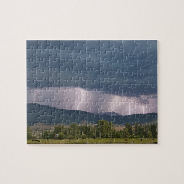 Puzzle Orage a produit de la foudre dans le Jocko (Horizontal)