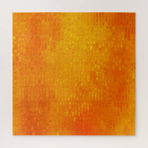 Puzzle Orange de mosaïque Abstraite : brillant