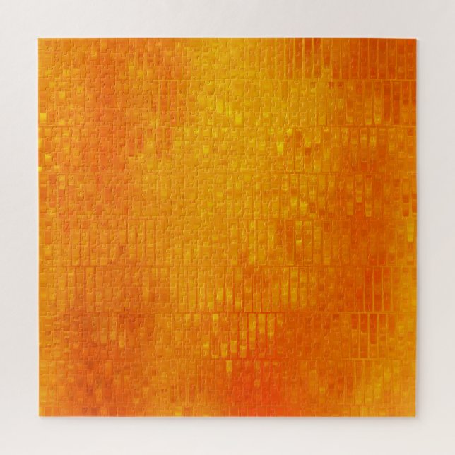 Puzzle Orange de mosaïque Abstraite : brillant (Vertical)