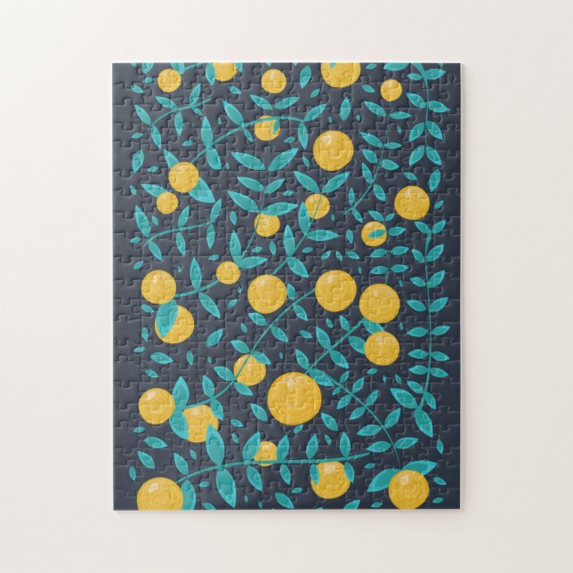 Puzzle Orange Fruit Vintage (Vertical)