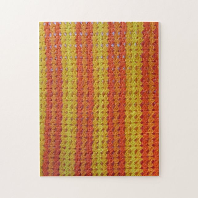 Puzzle - Orange Shells en Crochet (Vertical)