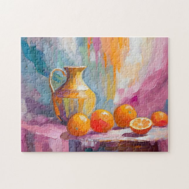 Puzzle Oranges Encore Vie Moderne Impressionniste Art (Horizontal)