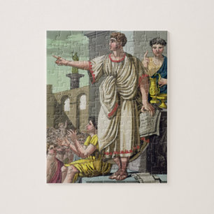 Puzzle Orateur romain, de "L'Antica Roma", 1825 (couleur