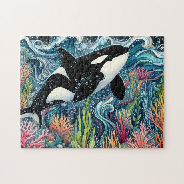 Puzzle Orca Whale (Horizontal)