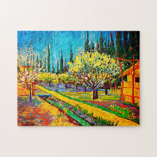 Puzzle Orchard Bordé par Cyprès Vincent Van Gogh