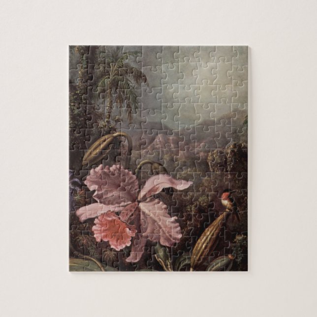 Puzzle Orchidée et colibri par Martin Johnson Heade (Vertical)