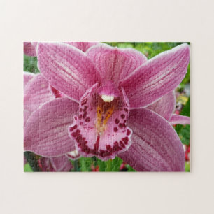 Puzzle Orchidée violette Élégante Florale