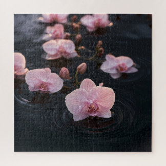 Puzzle Orchidées sur eau calme