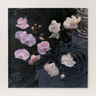 Puzzle Orchidées sur eau calme