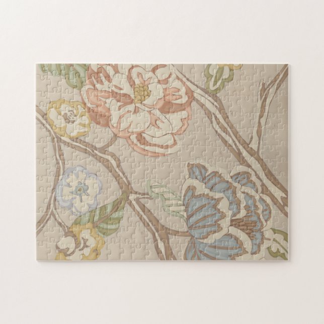 Puzzle Organza Chintz Floral Design (Horizontal)