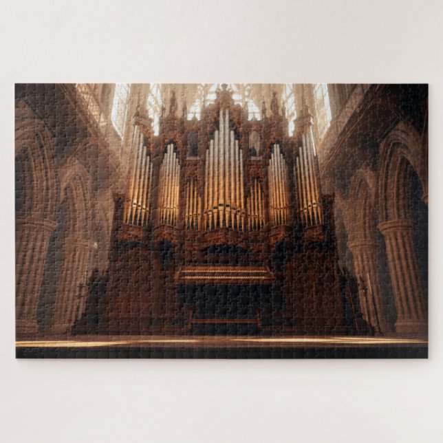 Puzzle Orgue à tuyaux de la cathédrale gothique  (Horizontal)
