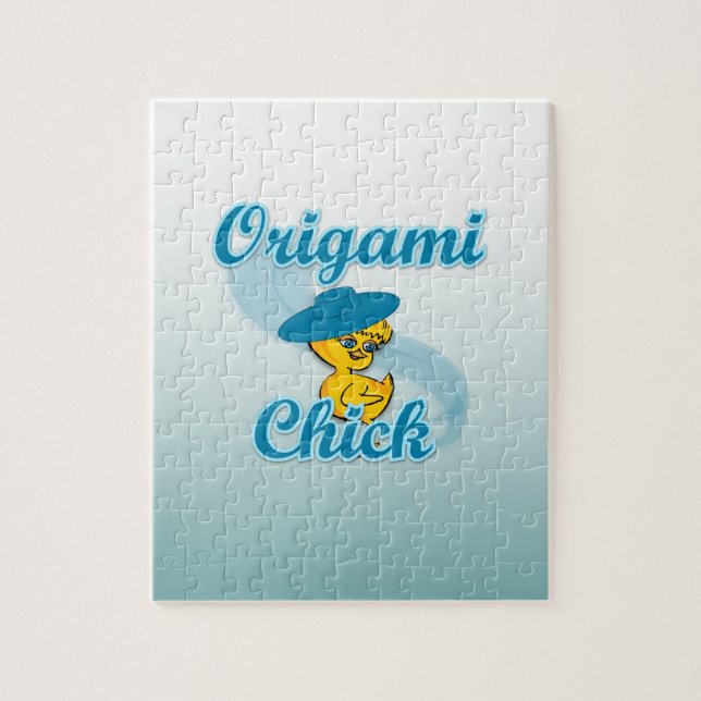 Puzzle Origami Chick #3 (Vertical)