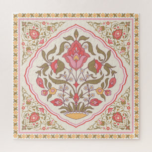 Puzzle Ornate Oriental : Floral Design Stylish.