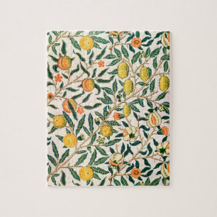 Puzzle Ornement blanc de la grenade à fruits William Mor