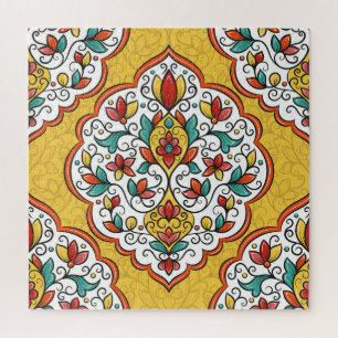 Puzzle Ornement floral : Motifs indiens turcs.