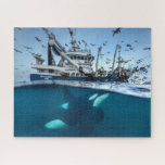 Puzzle Orque épaulard bateau de pêche commercial océan<br><div class="desc">Orque épaulard bateau de pêche commercial océan puzzle</div>