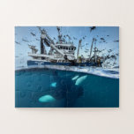 Puzzle Orque épaulard bateau de pêche commerciale océan<br><div class="desc">Orque épaulard bateau de pêche commerciale océan puzzle</div>