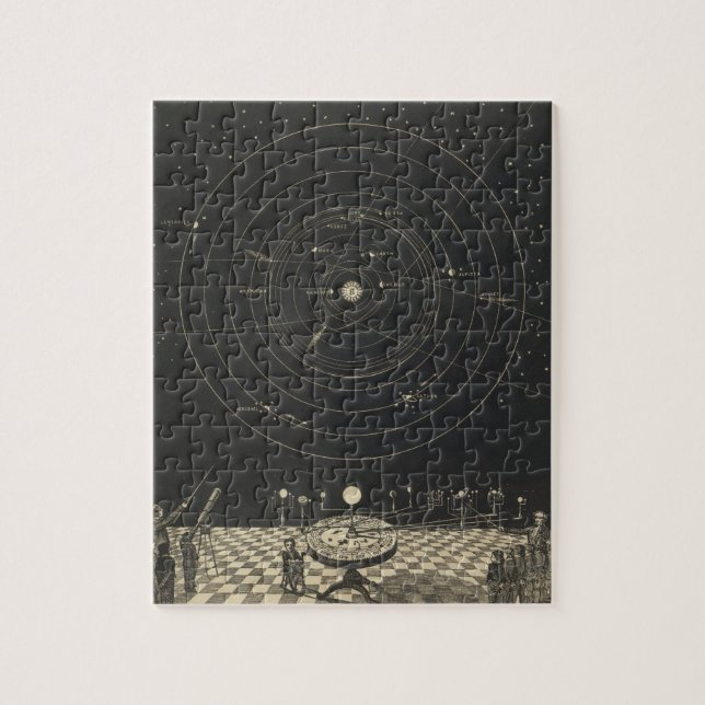Puzzle Orrerie, système solaire (Vertical)