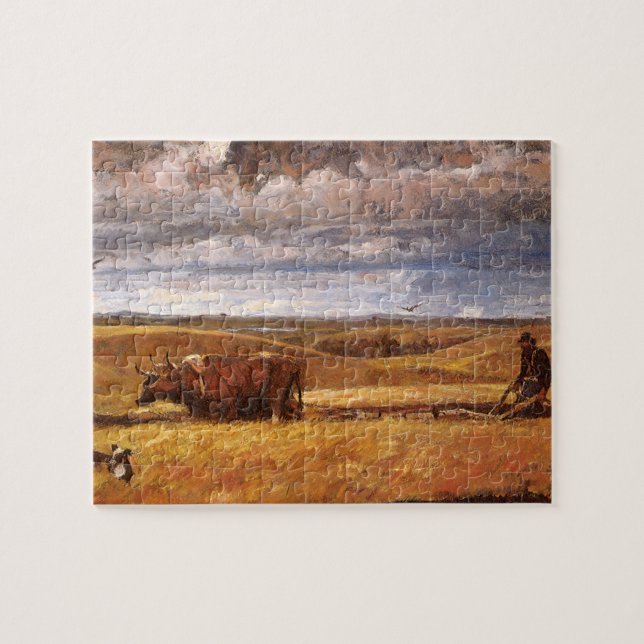 Puzzle Os de bison coulés sous Harvey Thomas Dunn (Horizontal)