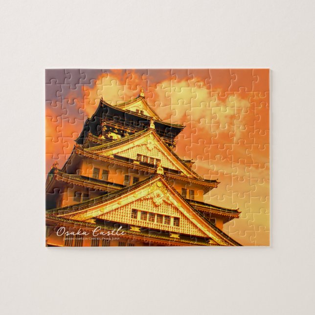 Puzzle Osaka Castle (Sunset ver.) ジグソーパズル (Horizontal)
