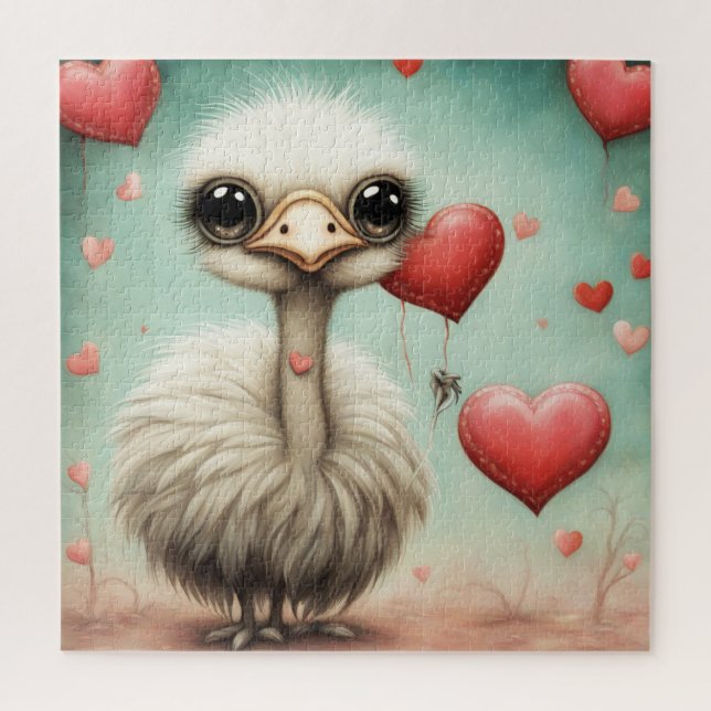 Puzzle Ostrich Love 3 (Vertical)