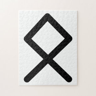 Puzzle OTHALA Rune Nordique (Héritage, Ascendance)   Futh