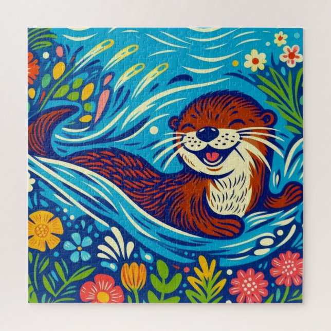 Puzzle Otter (Vertical)