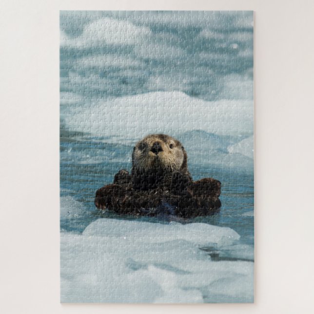 Puzzle Otter flottante (Vertical)