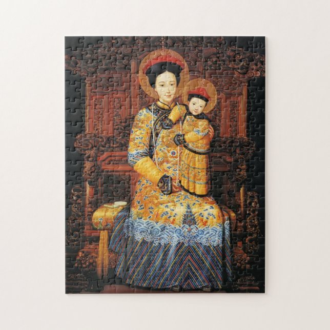 Puzzle Our Lady of China (中华圣母, 中華聖母) Chinese Virgin Mary (Vertical)