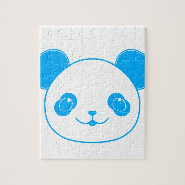 Puzzle Ours bleu Kawaii Panda (Vertical)