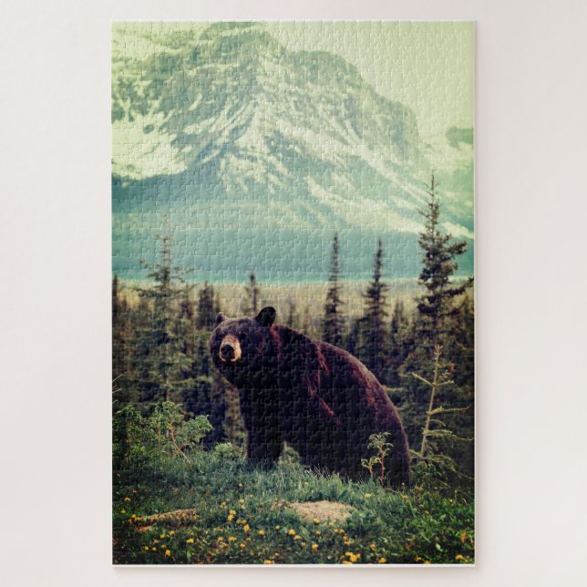Puzzle Ours Brown dans les montagnes (Vertical)
