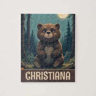 Puzzle Ours Brun Fantaisiste Personnalisé