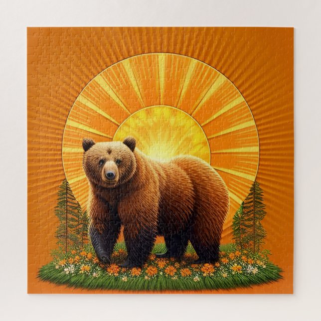 Puzzle Ours brun majestueux  (Vertical)
