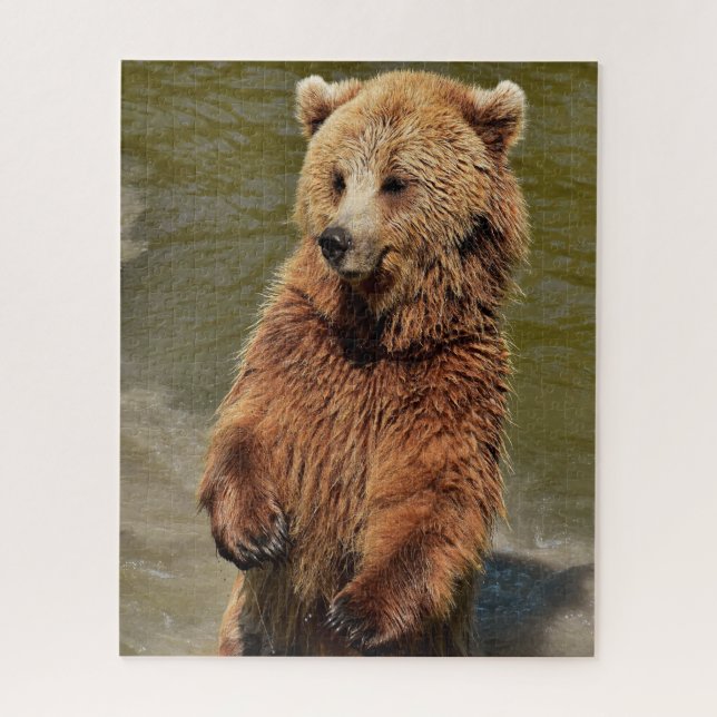 Puzzle Ours Bruns Sauvages. (Vertical)