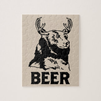 Puzzle Ours + Cerfs communs = bière