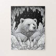 Ours dans la grotte des pierres précieuses