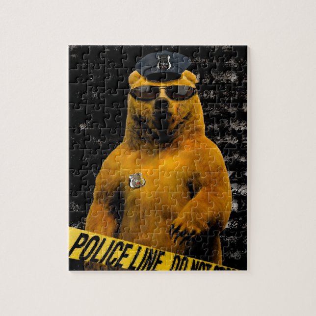 Puzzle Ours de policier ! (Vertical)