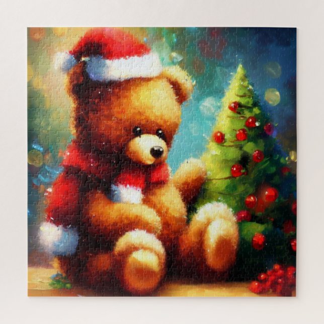 Puzzle Ours en peluche de Noël (1) (Vertical)